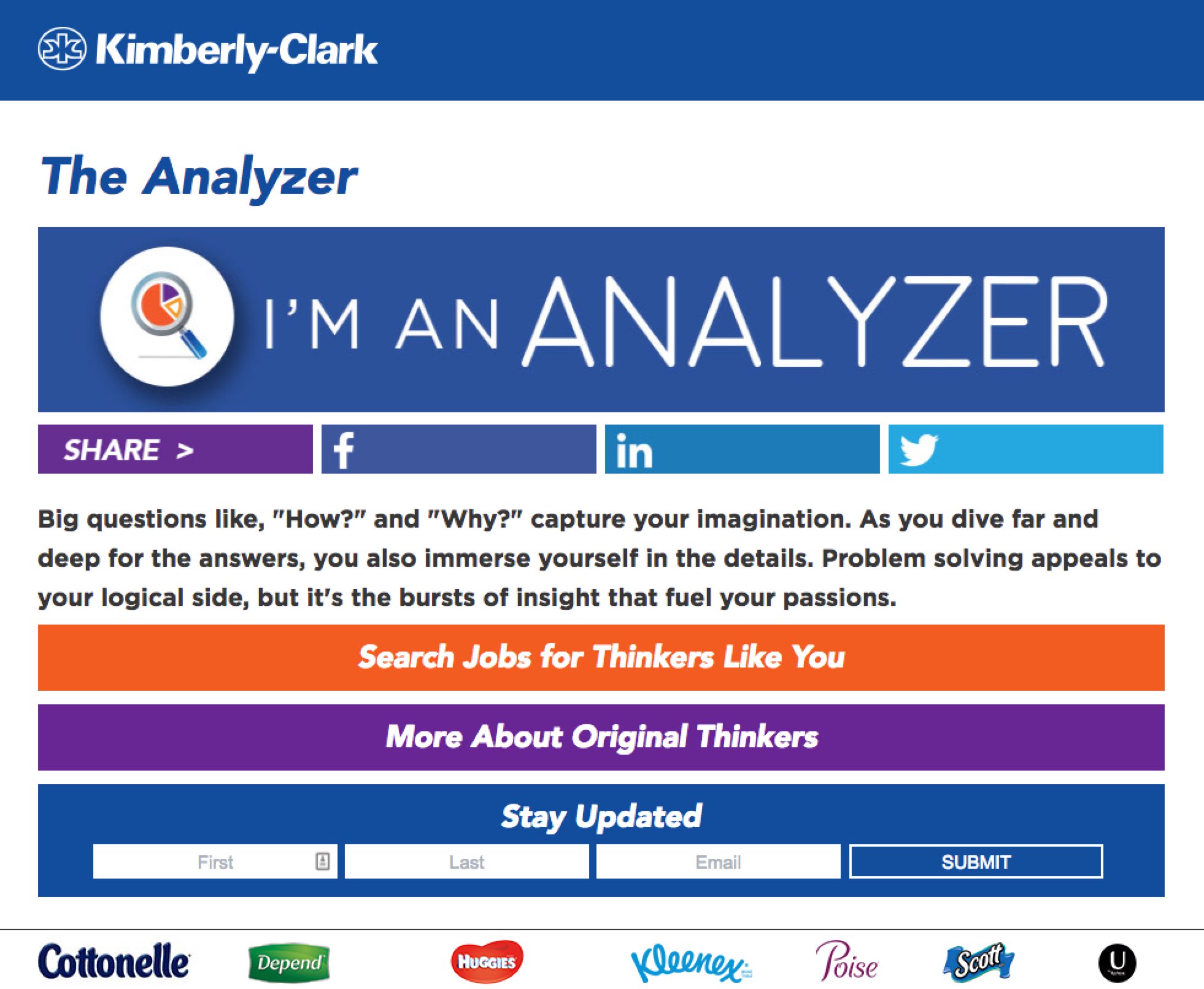 Kimberly-Clark Careers  Neenah-Appleton, Wisconsin