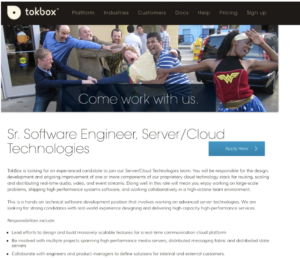 Tokbox (Modern Job Descriptions blog)