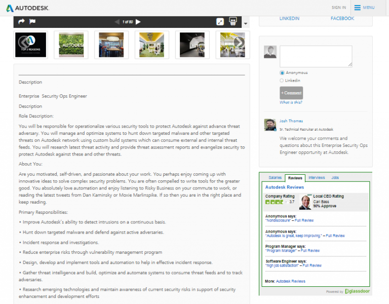 Make Your Job Descriptions More Sticky by Adding Glassdoor Content