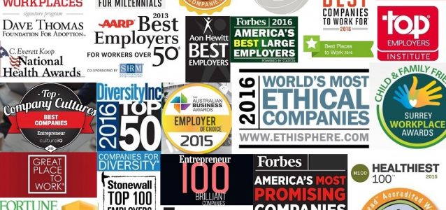 Top employer of choice awards logos
