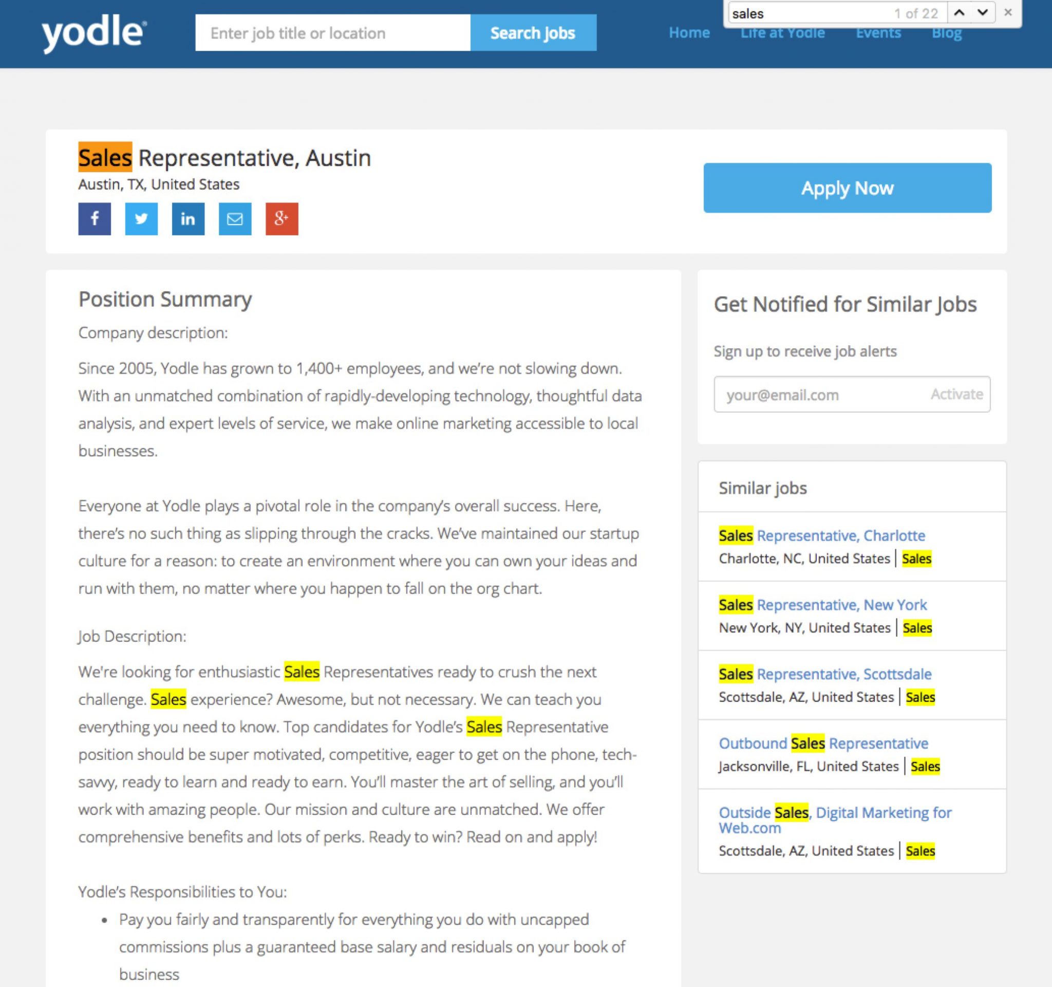 Recruitment-SEO-yodle-sales-rep-job-description-p-1-ongig-blog