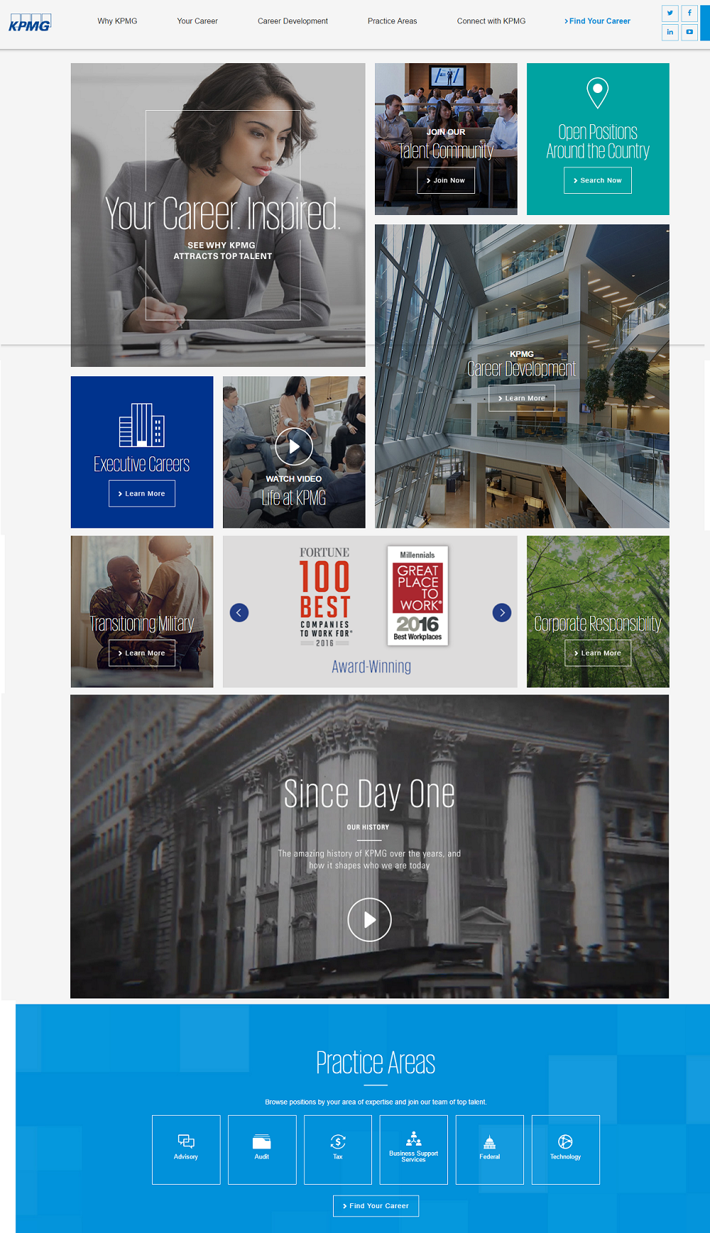 Best Company Career Site KPMG 2 - Ongig Blog