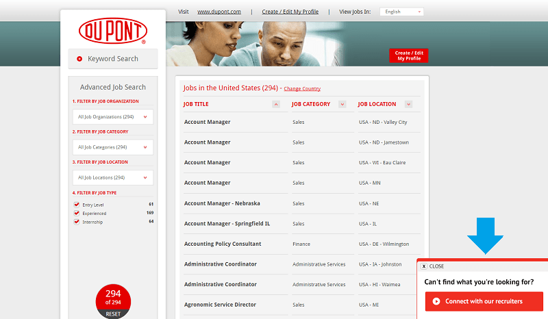 Talent Community Connect with Recruiters Du Pont