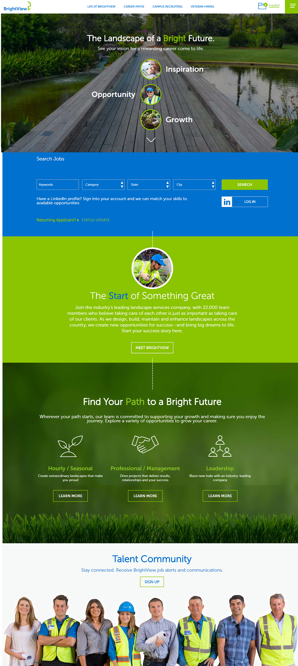 Top Company Career Site 3- Brightview