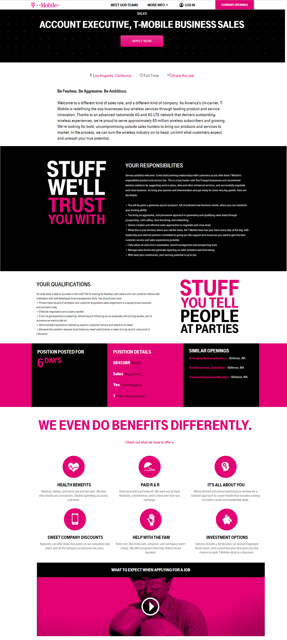 Account Executive Job Ad T-Mobile