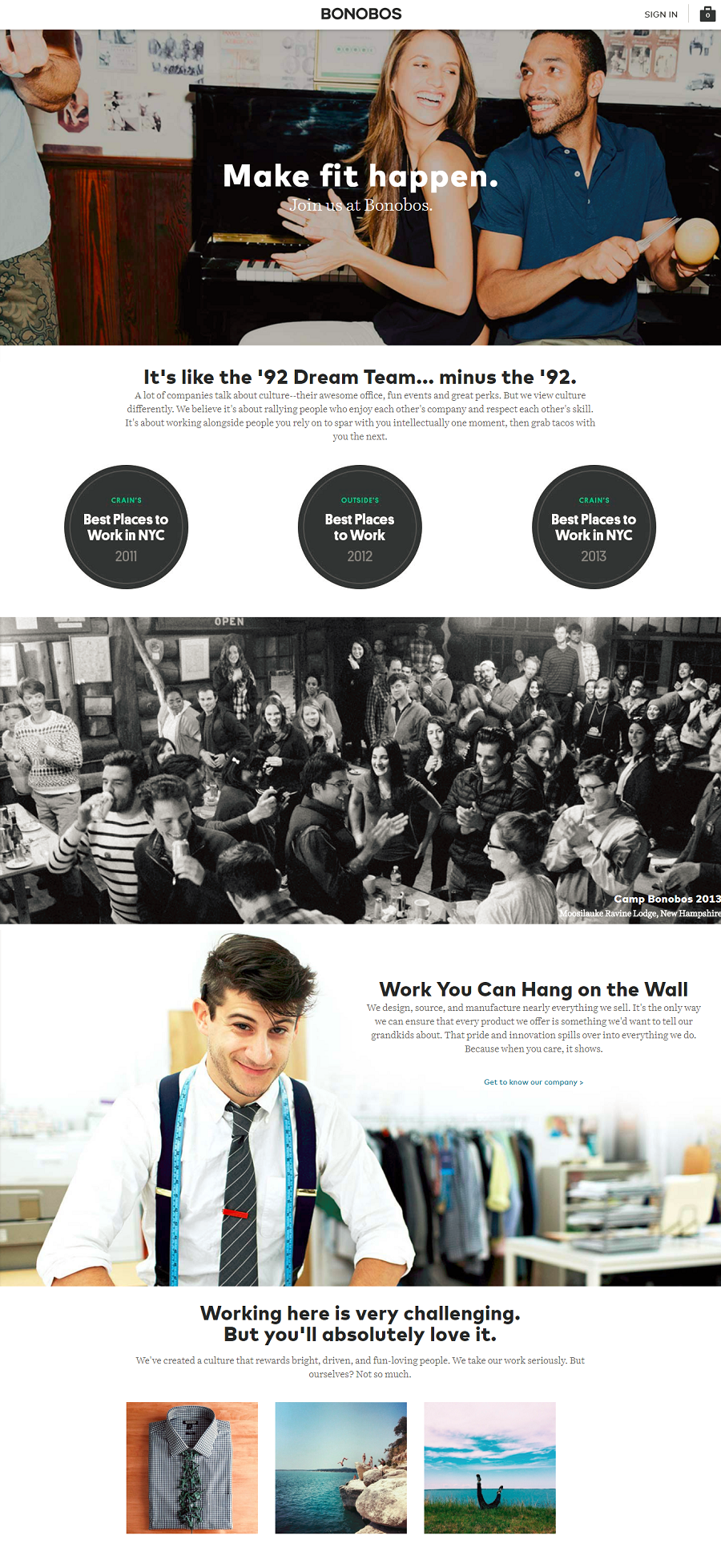 Bonobos Company Career Site