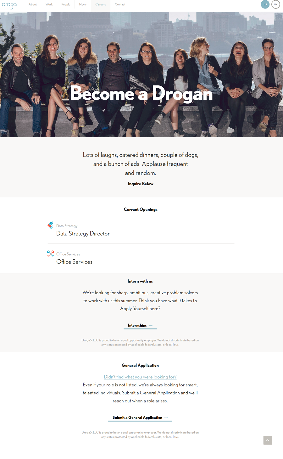 Droga5 Company Career Site