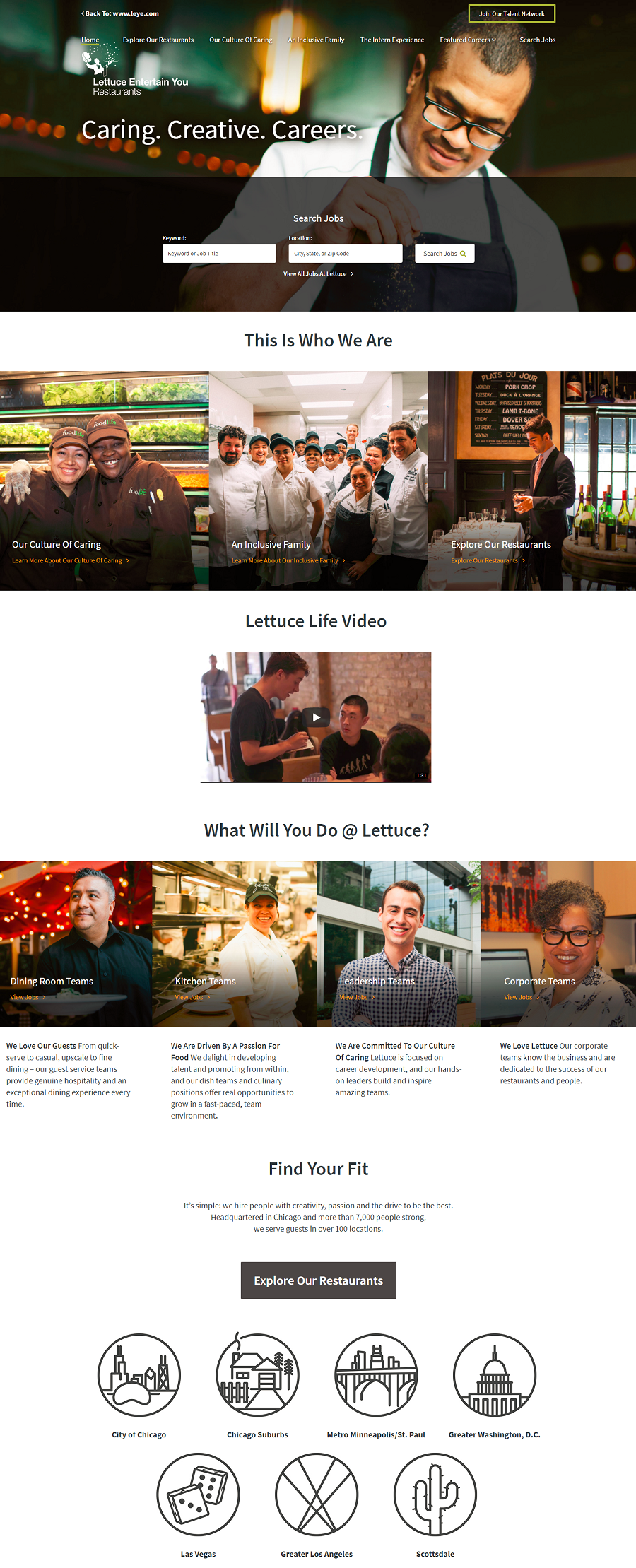 Lettuce Entertain You Company Career Site
