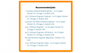 Recommended Jobs Widget