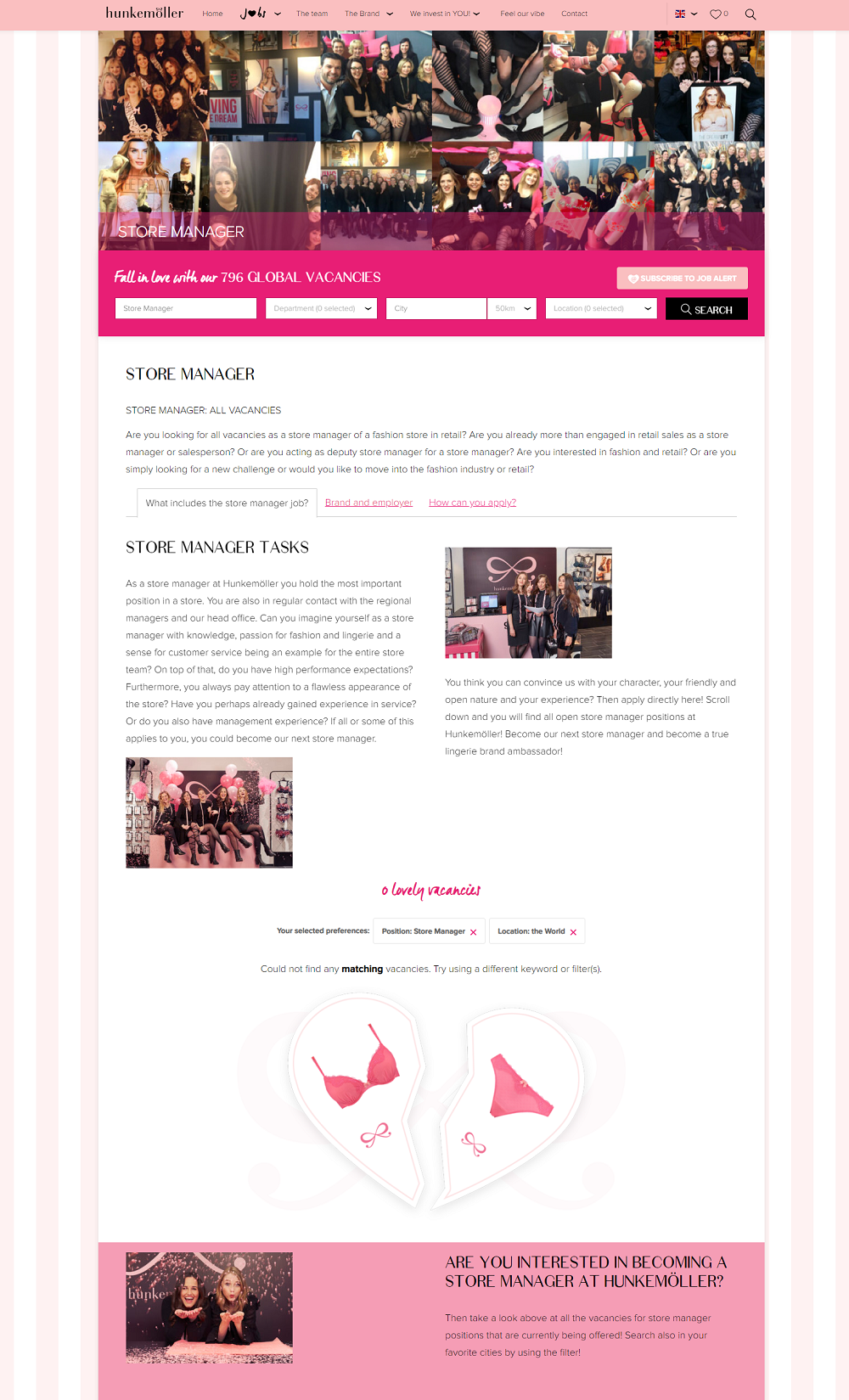 Hunkemoller job description