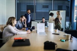 People sitting at a table