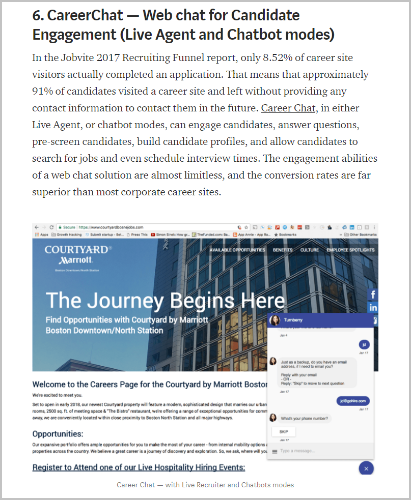 Career Site Chatbot Use Case