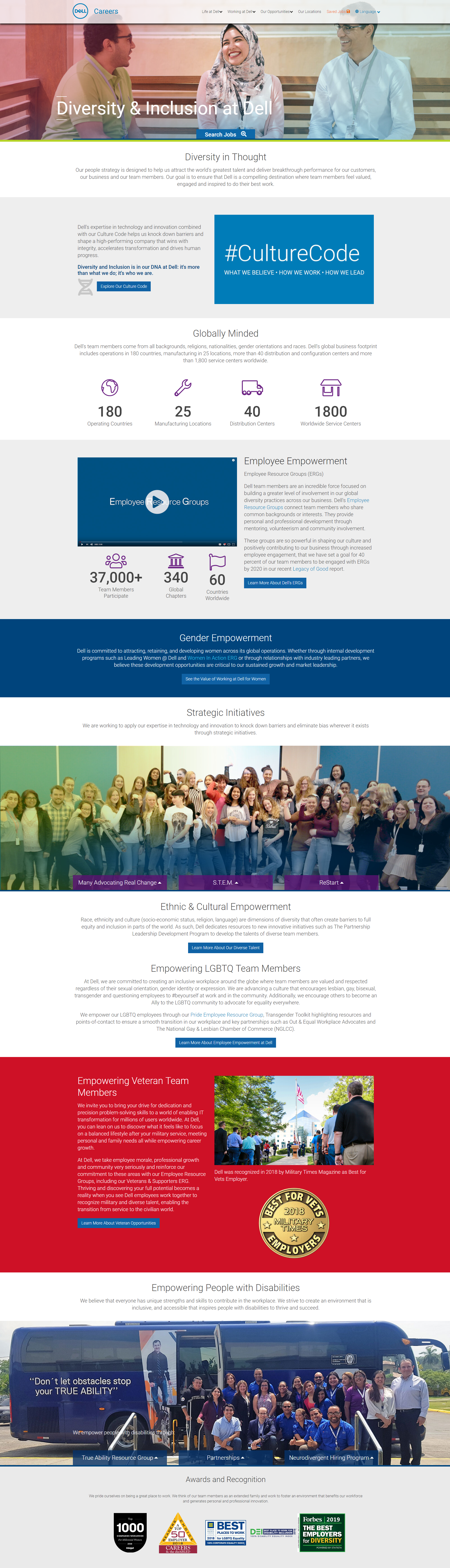 Dell Diversity and Inclusion Recruiting Microsite