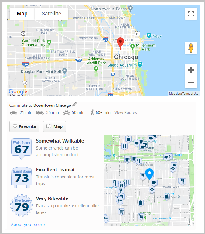 Chicago recruiting microsite widgets