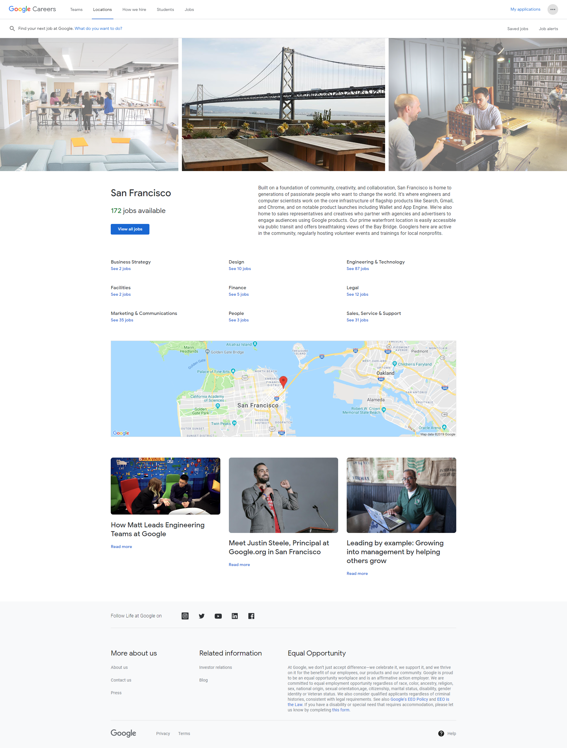 Google San Francisco Recruiting Microsite