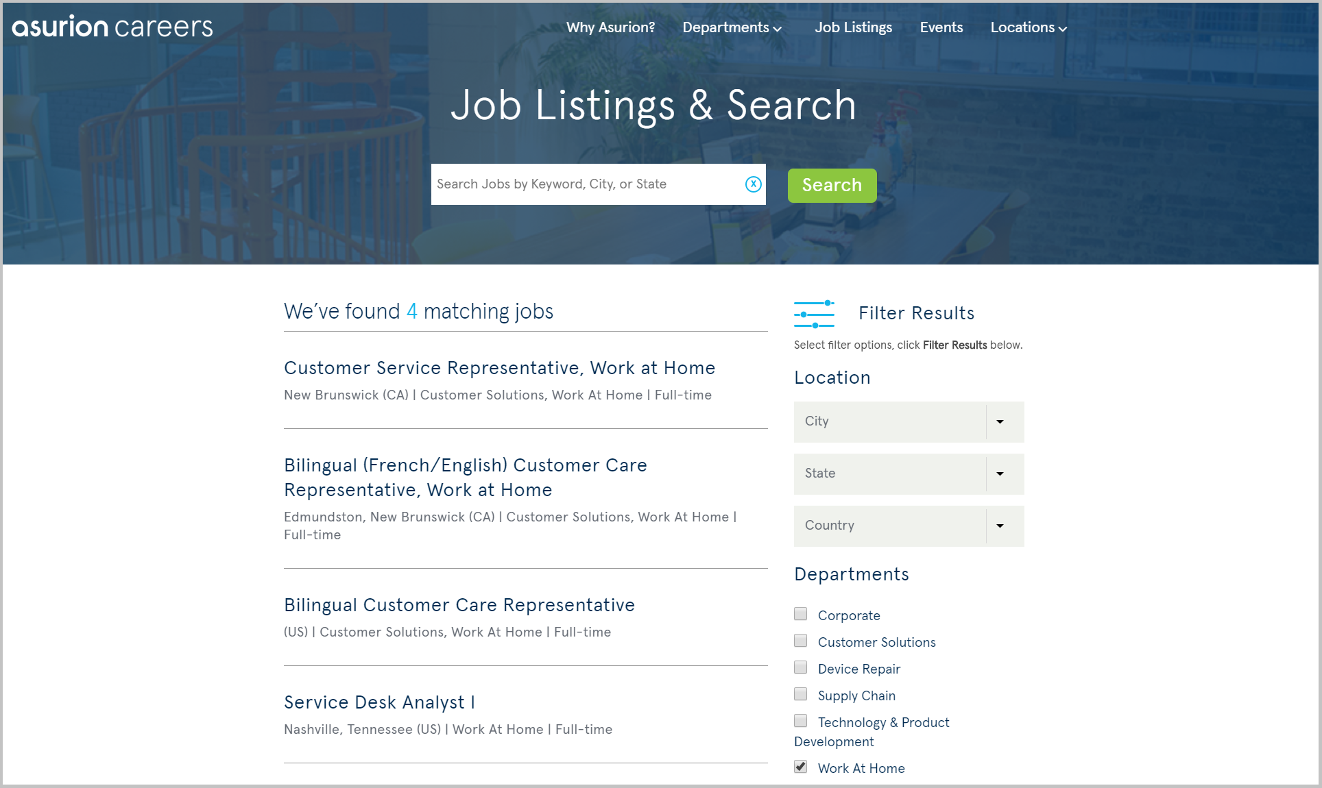work from home job listings