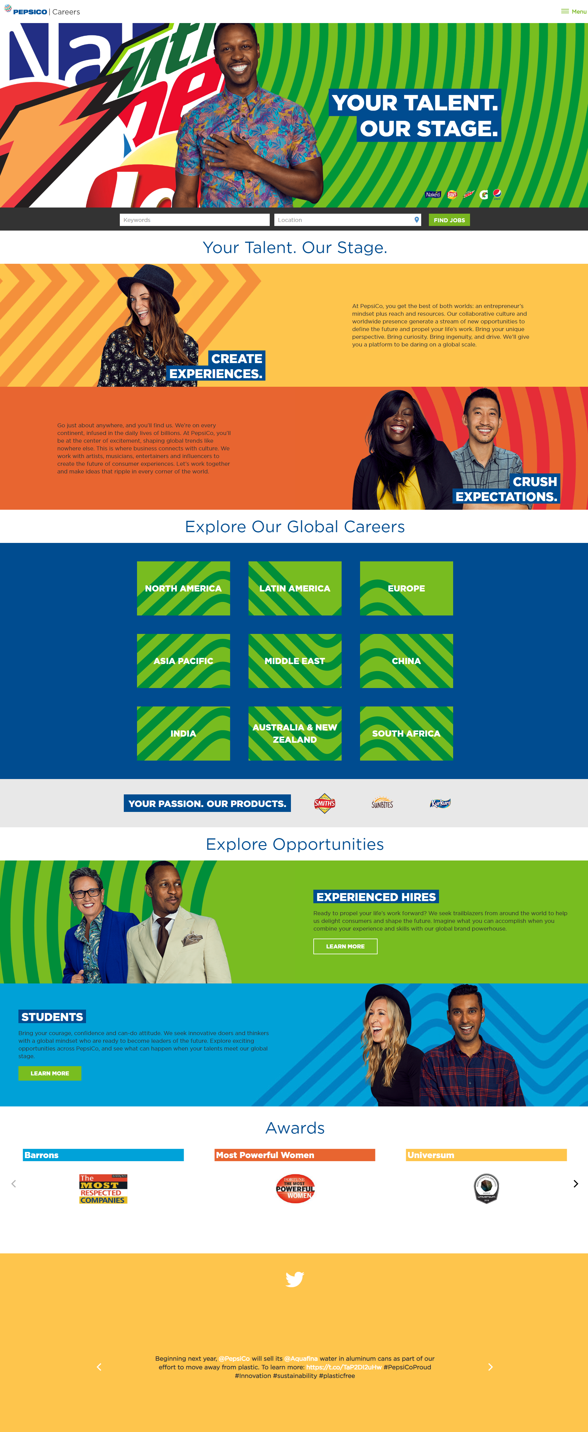 Pepsico career page