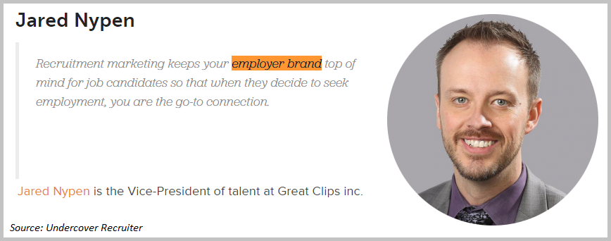 Jared Nypen employer brand quote