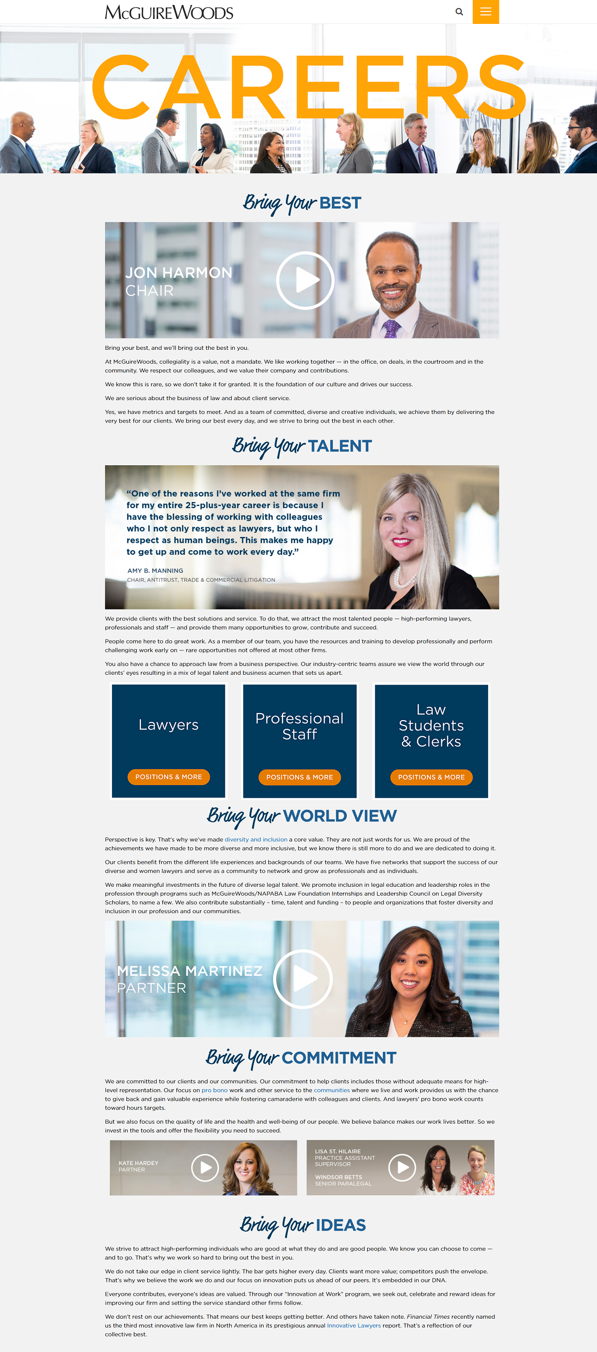McGuire Woods llp company career page