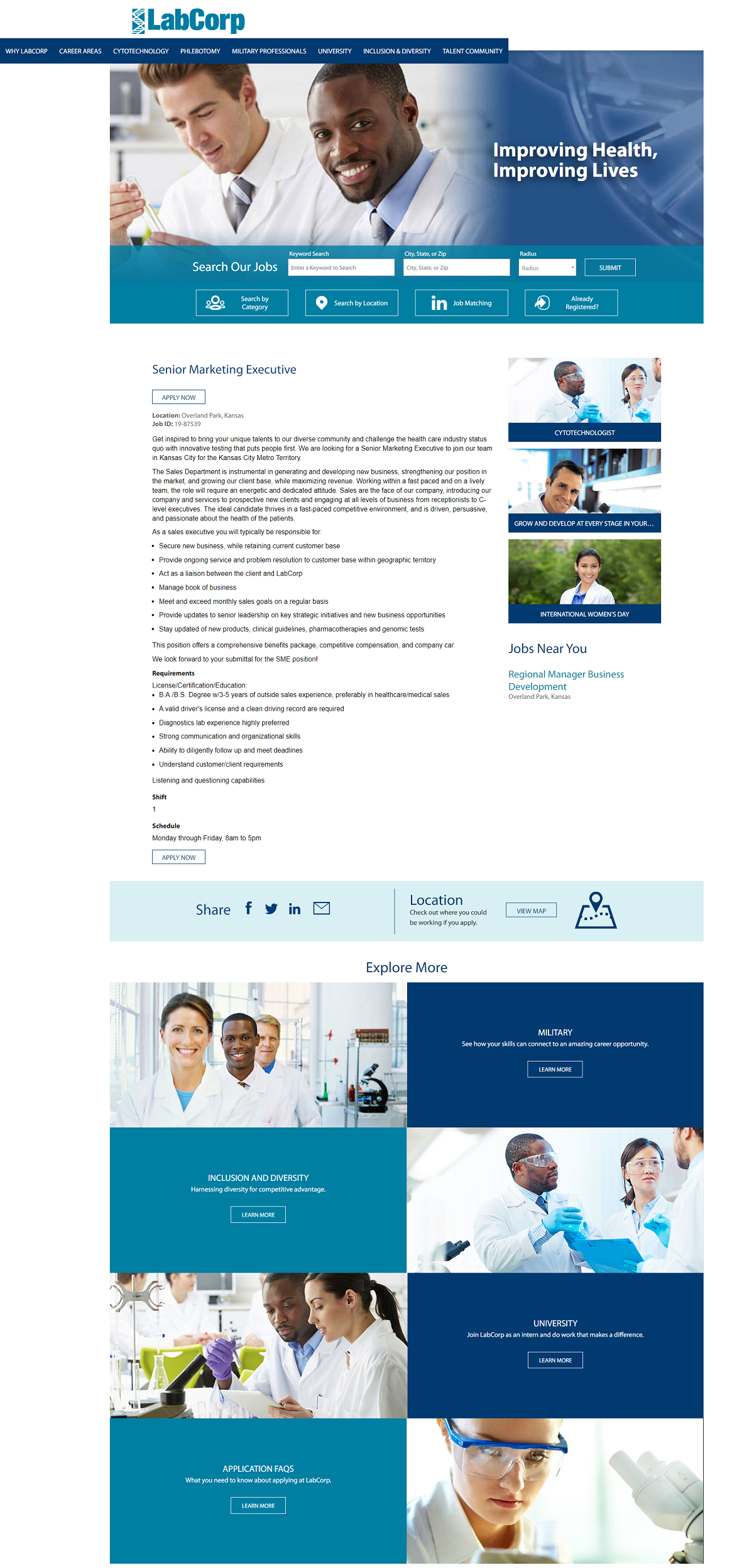 Labcorp job ads