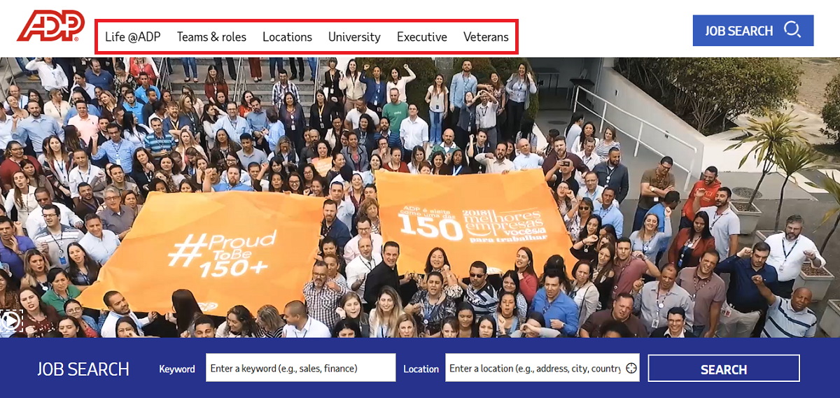 ADP company career page