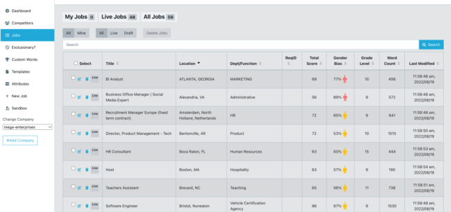 job description software library | Ongig