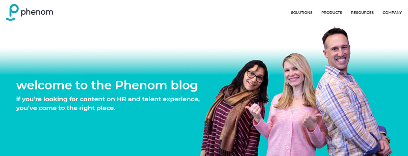 phenom people recruitment blog homepage