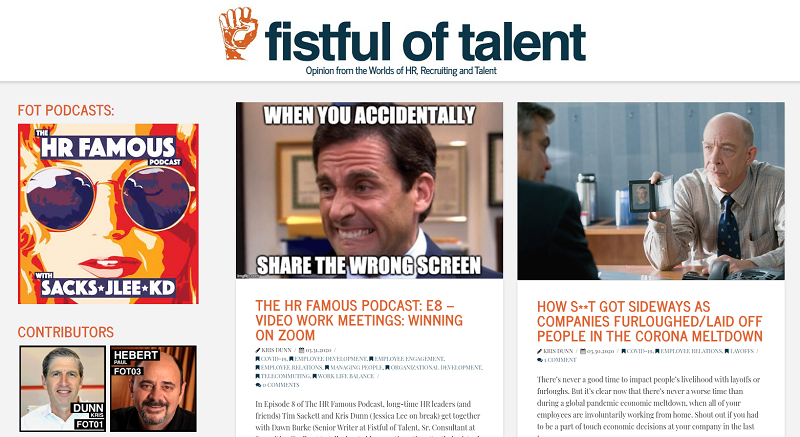 fistful of talent hr blog homepage