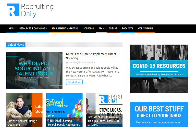 recruiting daily blog homepage
