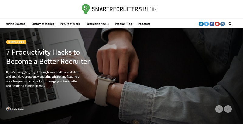 smartrecruiters hr blog homepage