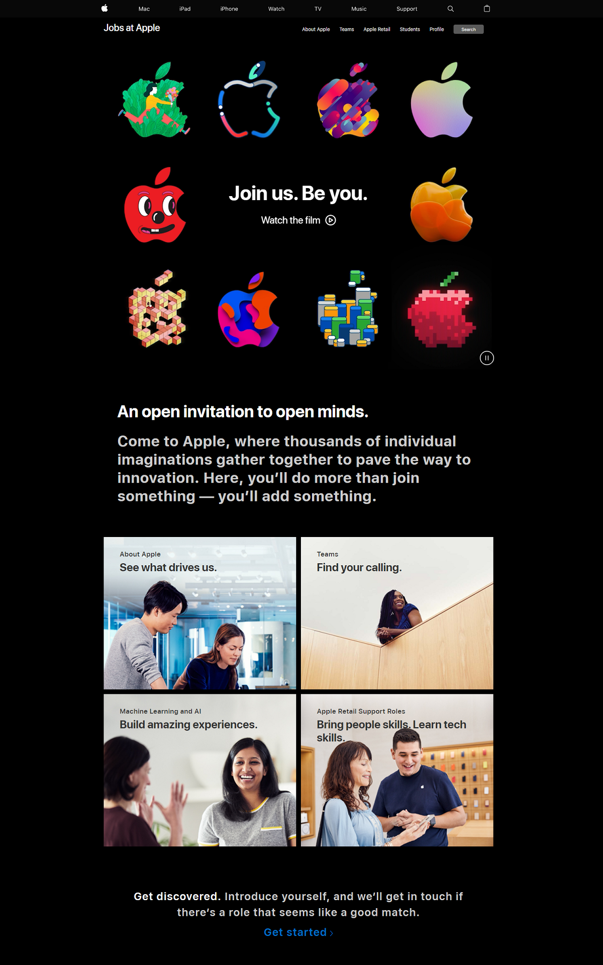 Apple company career page