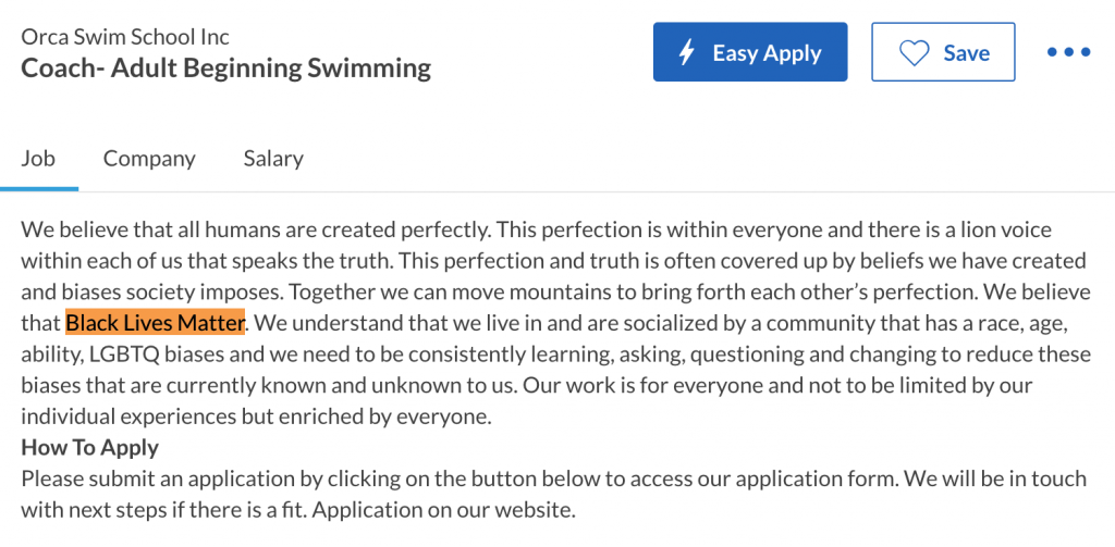 Screen Shot 2020-06-22 at 10.49.29 AM | Ongig Blog Orca Swim School Black Lives Matter