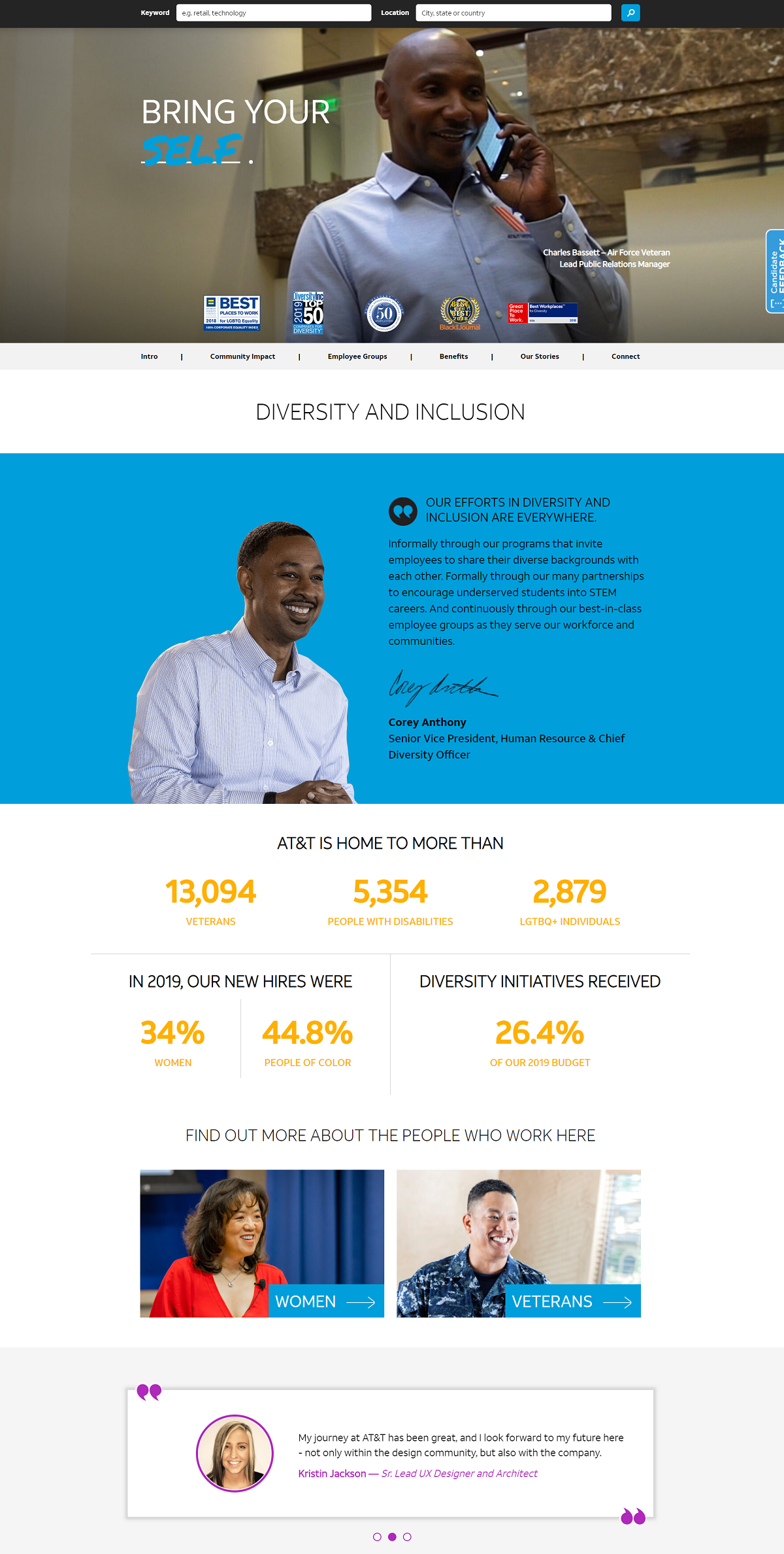 att diversity recruiting page