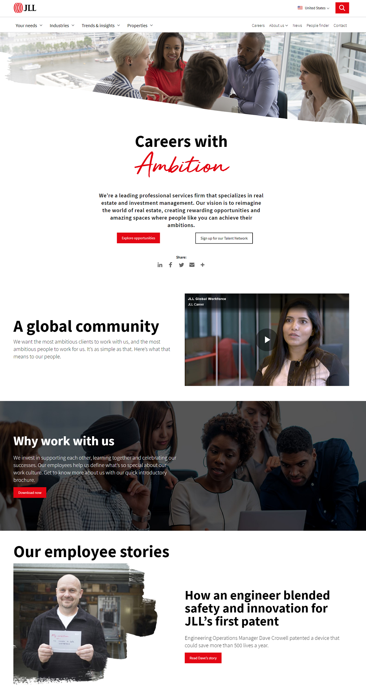 jones lang lasalle career page