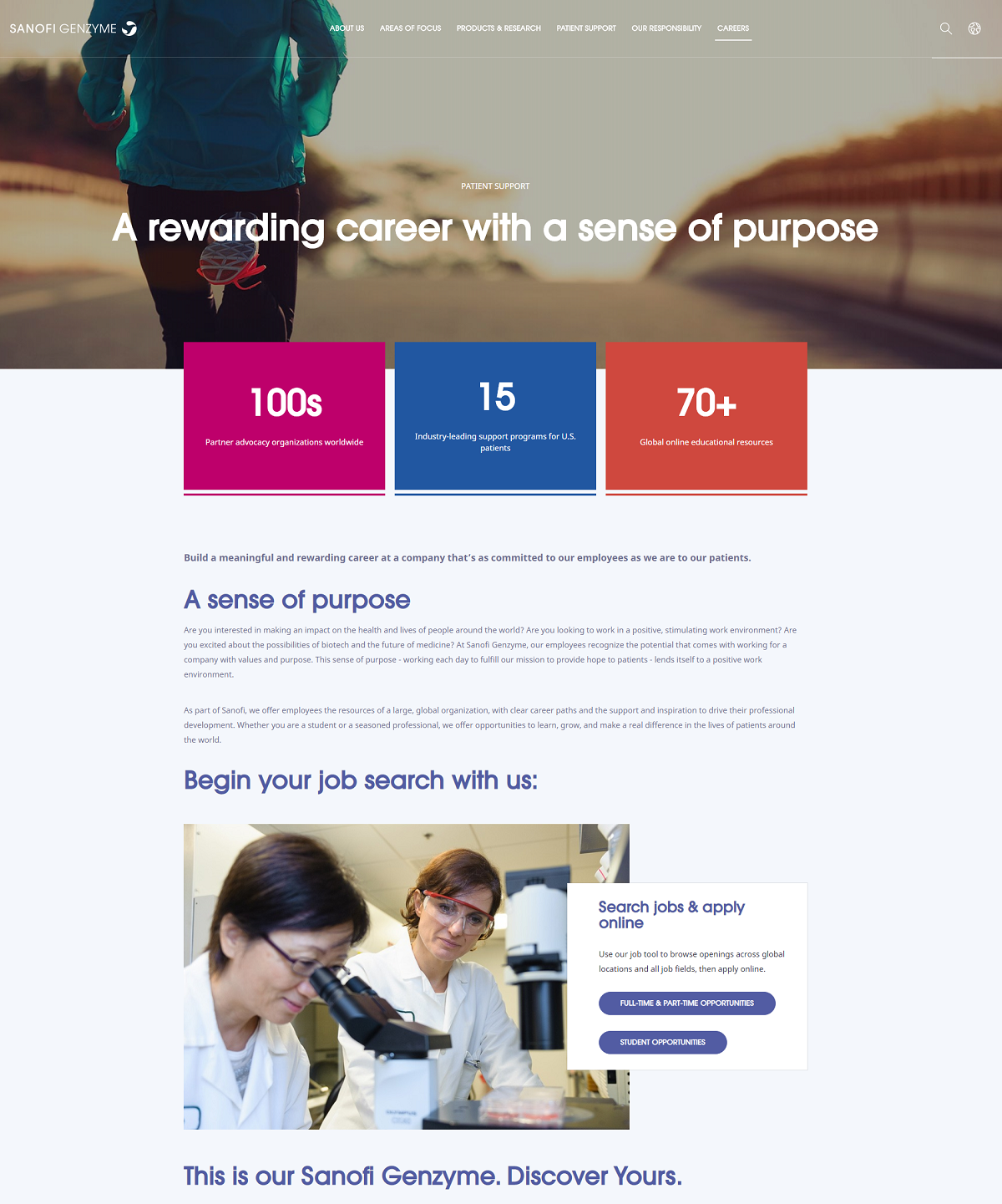 sanofi genzyme career page