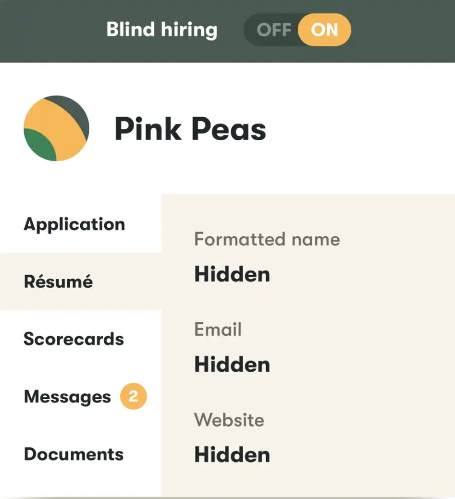 blind hiring pinpoint 