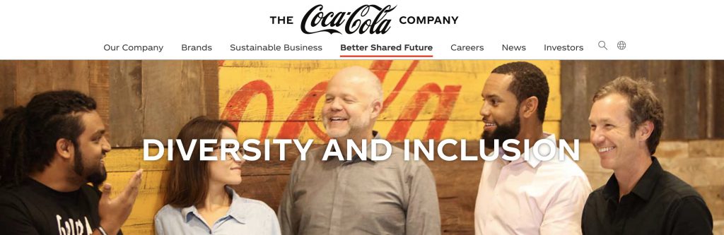 Diversity Inclusion mission coca-cola