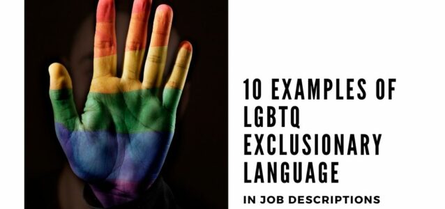10 Examples of LGBTQ Exclusionary Language