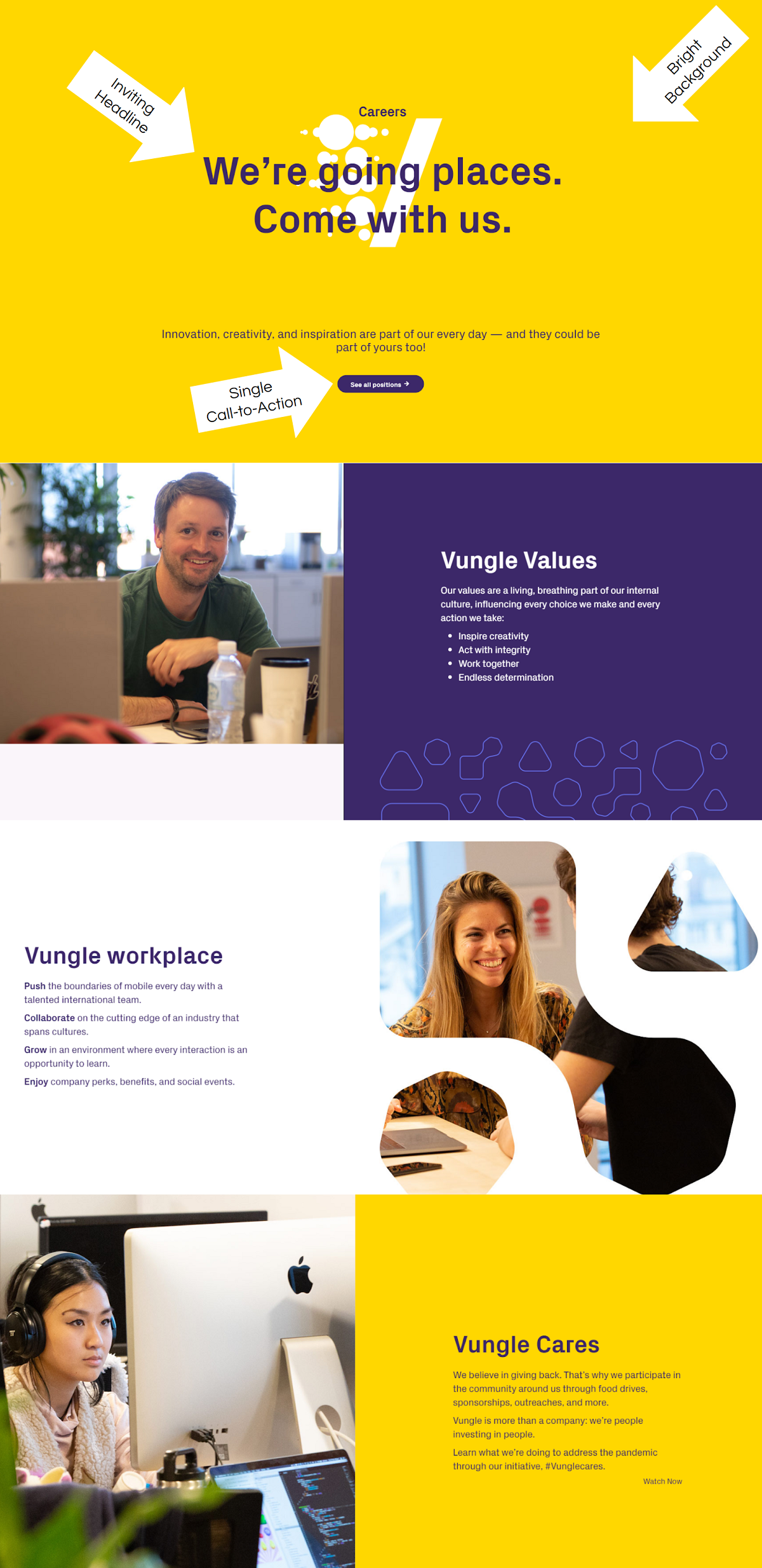 Vungle company career page 