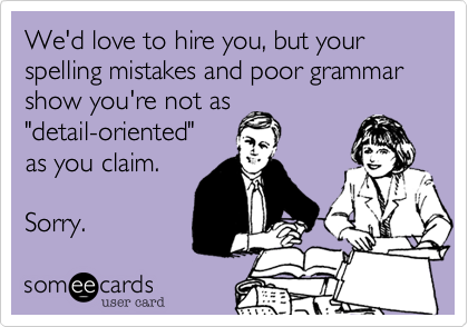 funny hr meme spelling_mistakes_and_poor_grammar | Ongig Blog hr memes