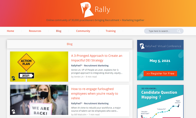 rally recruitment marketing blog