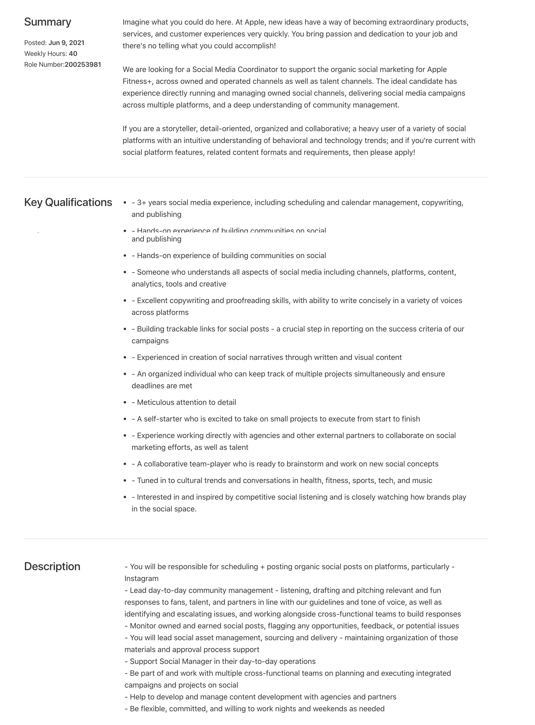 social-media-coordinator-apple