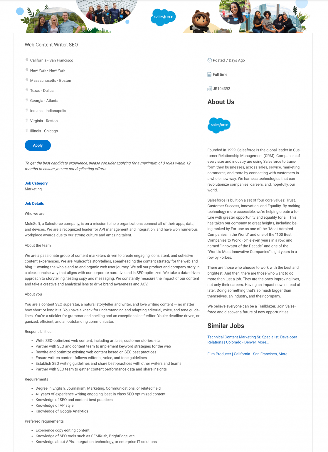 10 Examples of a Content Creator Job Description[2022 Update] Ongig Blog