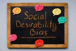 Social Desirability Bias on chalk board