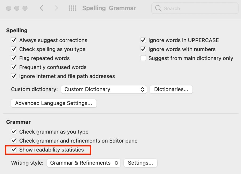 microsoft_word_readability_statistics_mac