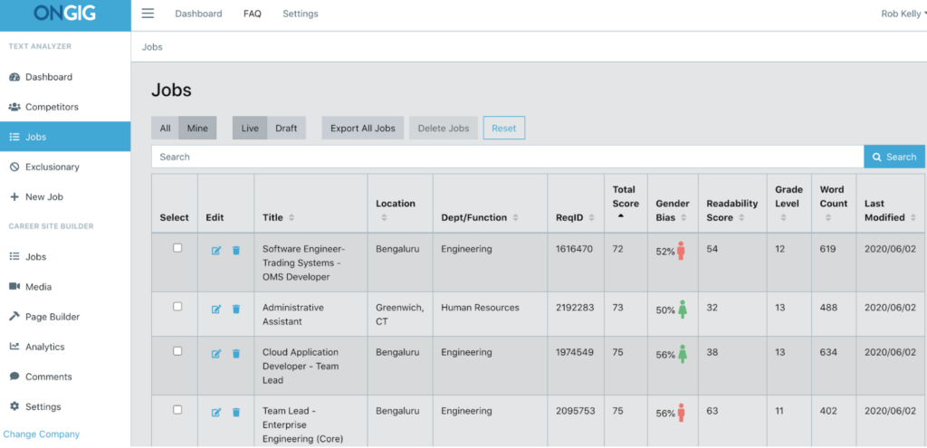 job description builder tools text analyzer 