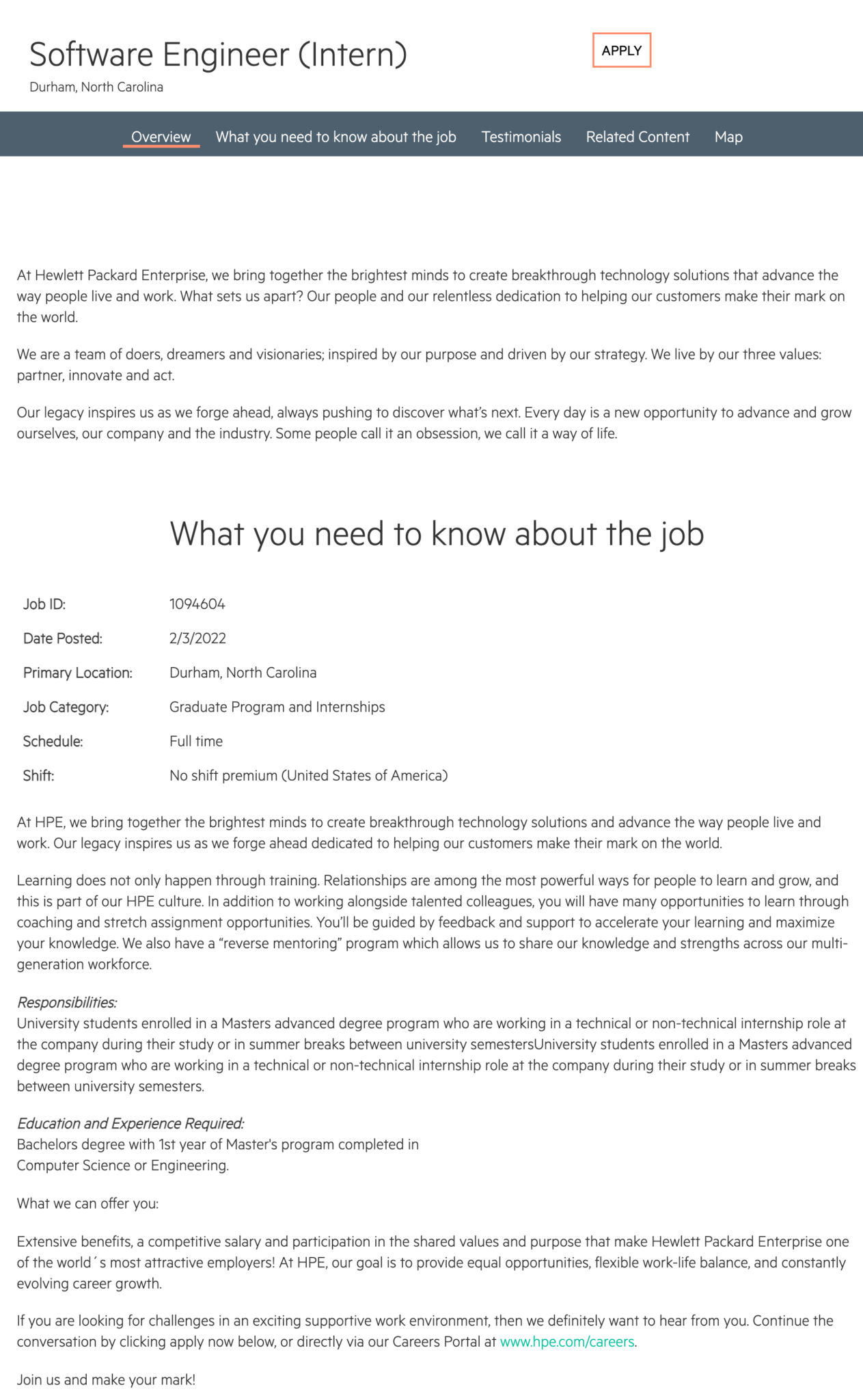 research intern job description