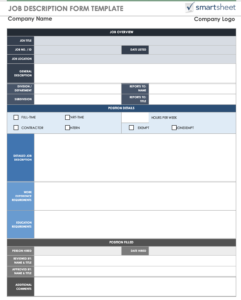 5 Examples of an Excel Job Description Template [+ free downloads ...