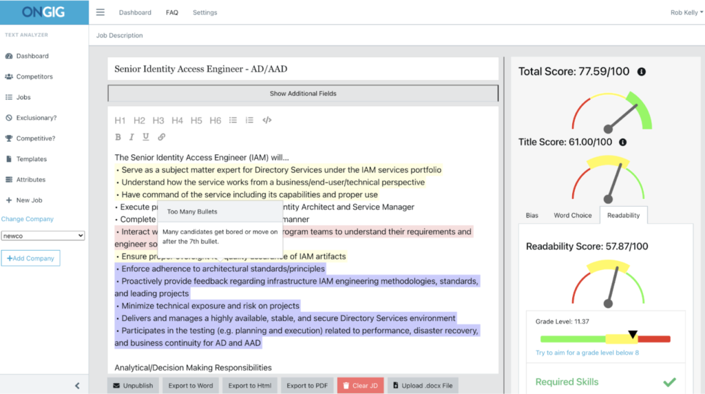 diversity language in job postings long lists