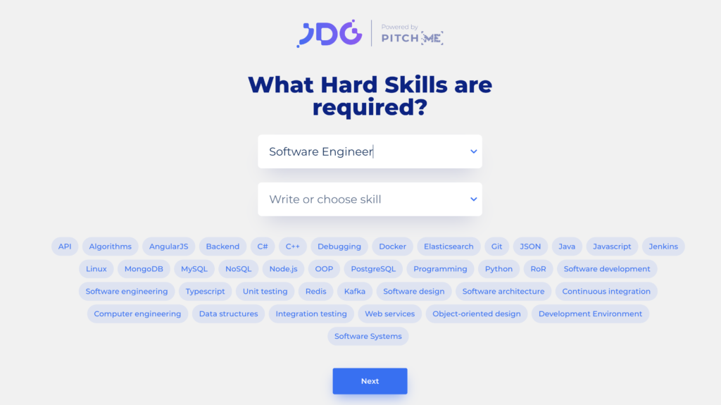 pitchme job description generator